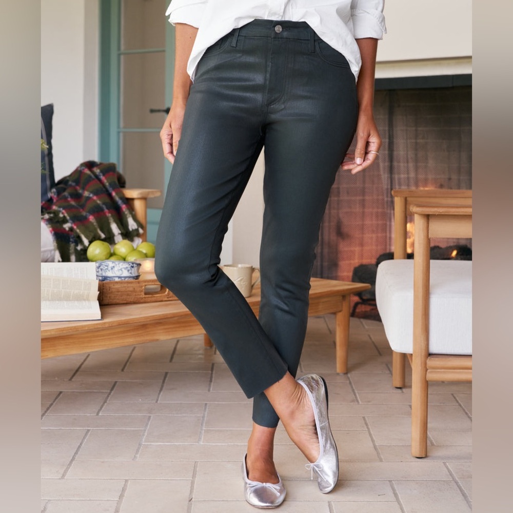 Frank & Eileen Green Sligo Skinny Jean Wax Coated Size 30
